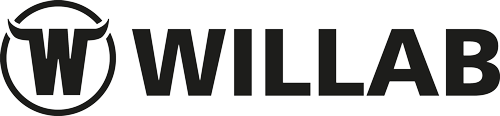 Willab företagslogo logo Svart