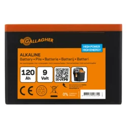 Batteripaket Alkaline batteri 9V/120Ah