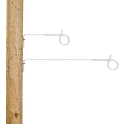 Distanshållare pigtail 40cm vit (10)