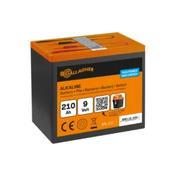 Batteripaket Alkaline batteri 9V/210Ah