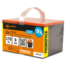 Duopack Alkaline batteri 2x 9V/175Ah