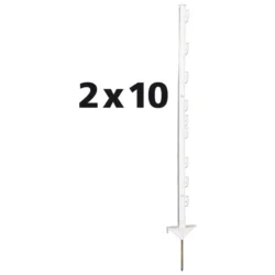 Duopack Vario stolpe vit 1,00m (2x10)