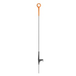 Fjäderstålstolpe med orange rund toppisolator (10)